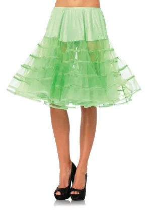 26" Length Crinoline in Neon Green