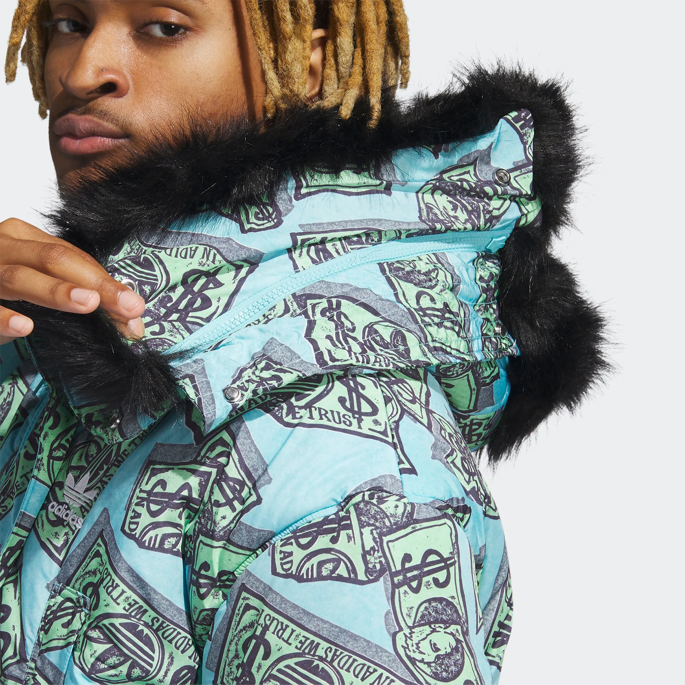 adidas Jeremy Scott Money Print Parka | Men's