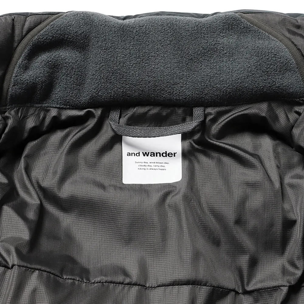 And Wander Top Fleece Coat Black