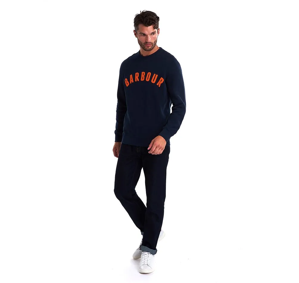 Barbour Men's PREP LOGO CREW - Navy