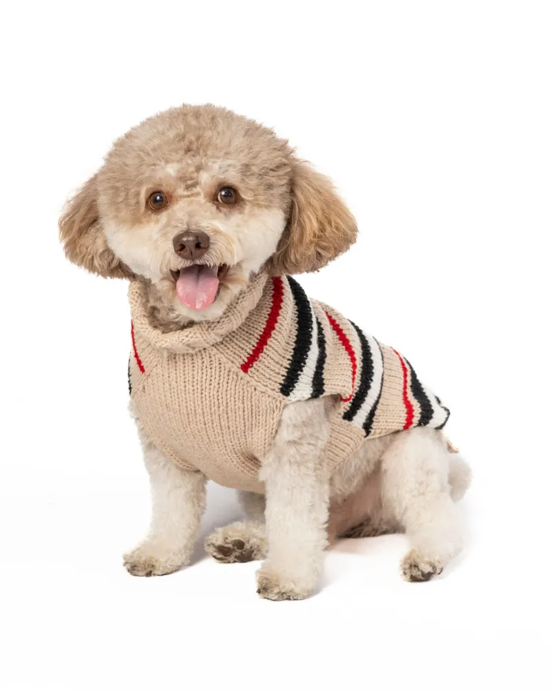 Bentley Alpaca Stripe Wool Dog Sweater (FINAL SALE)