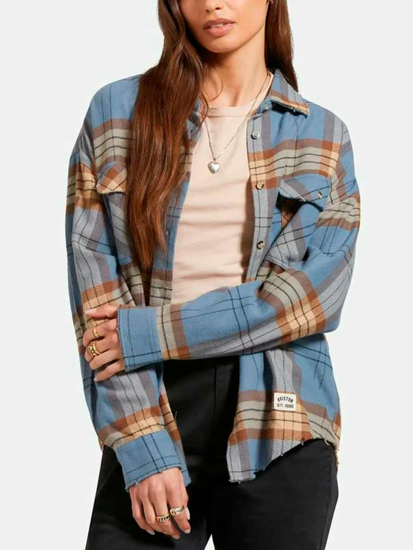 Bowery Classic Flannel Long Sleeve Buttondown Shirt