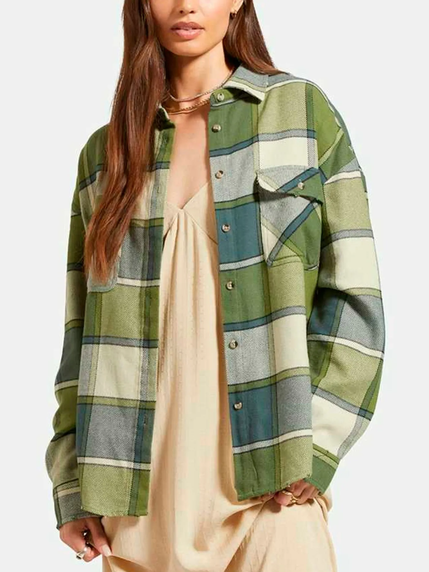 Bowery Classic Flannel Long Sleeve Buttondown Shirt