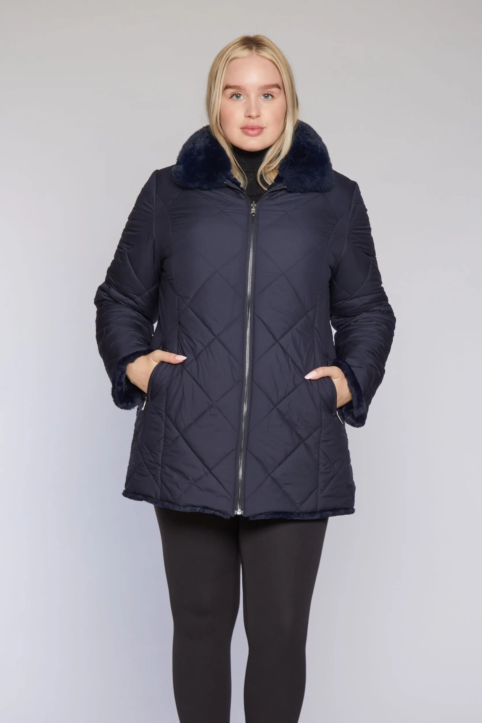 #C1181 Fabulous All-Weather Coat Reverses to Faux Fur