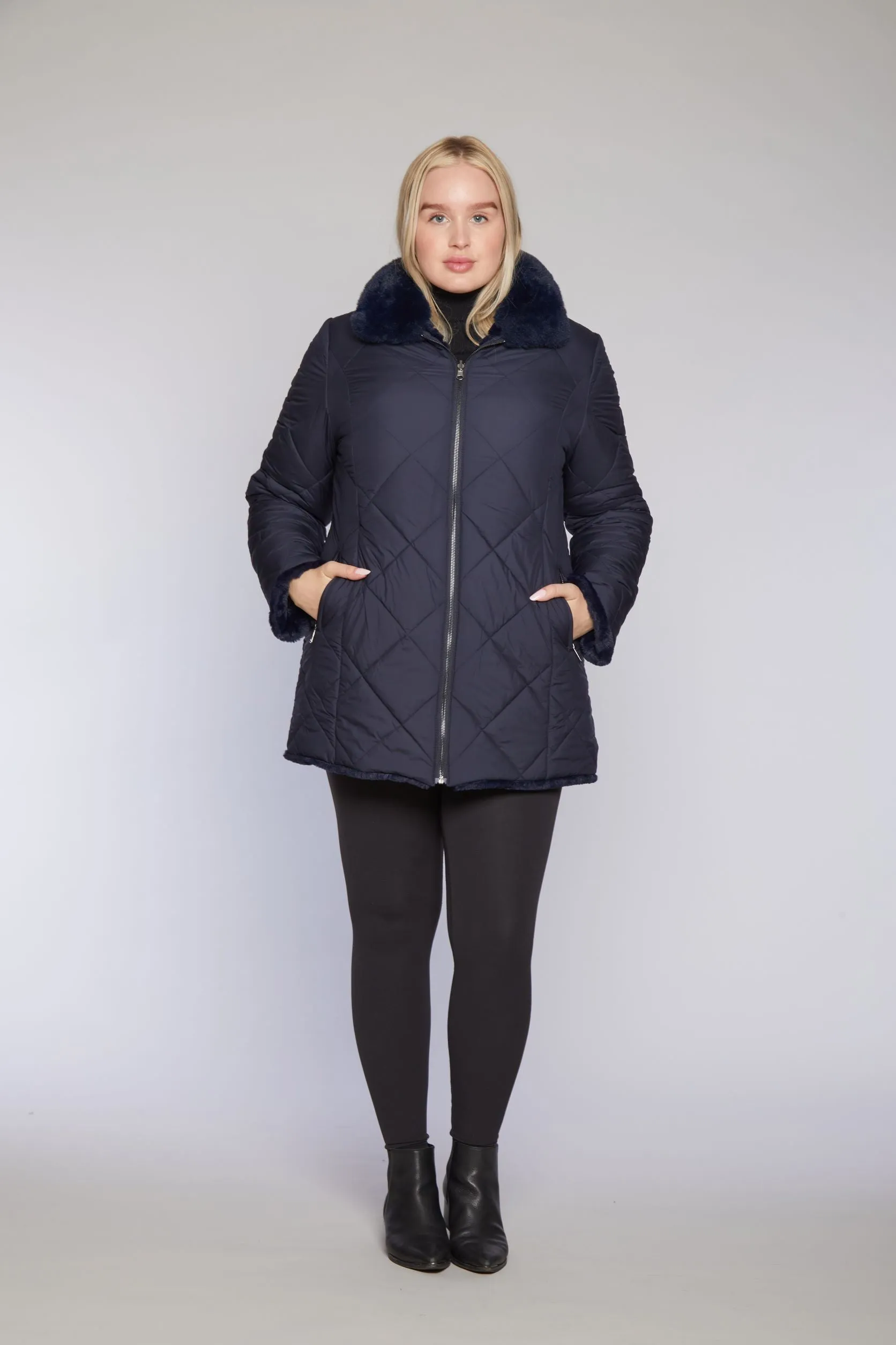 #C1181 Fabulous All-Weather Coat Reverses to Faux Fur