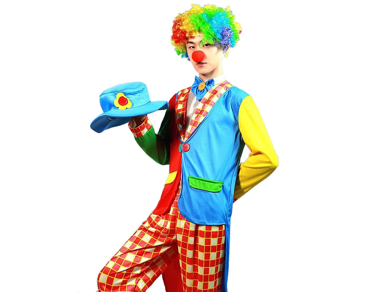 Colorful Clown Costume Set