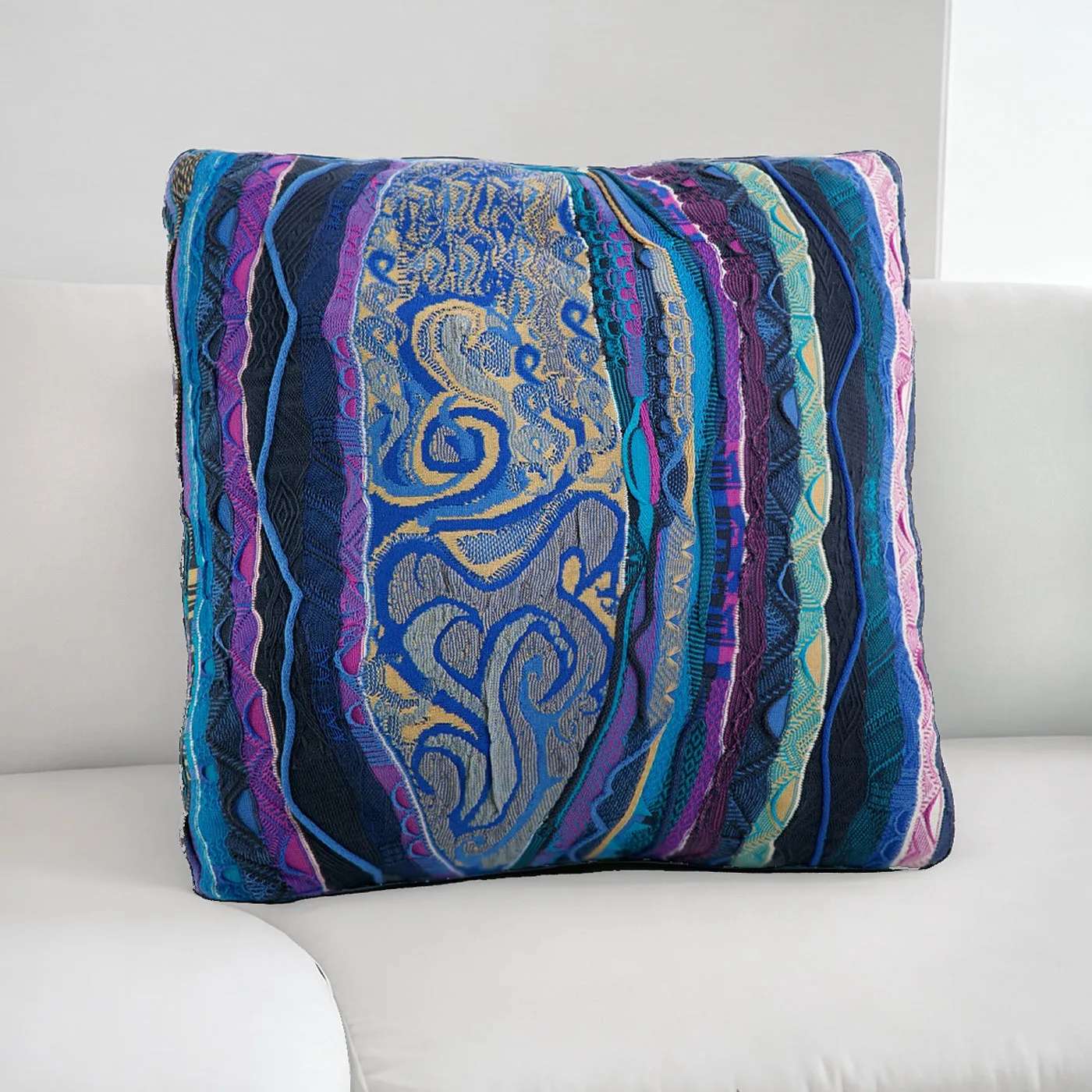 COOGi Classic Blue Throw Pillow 21x21 Inch