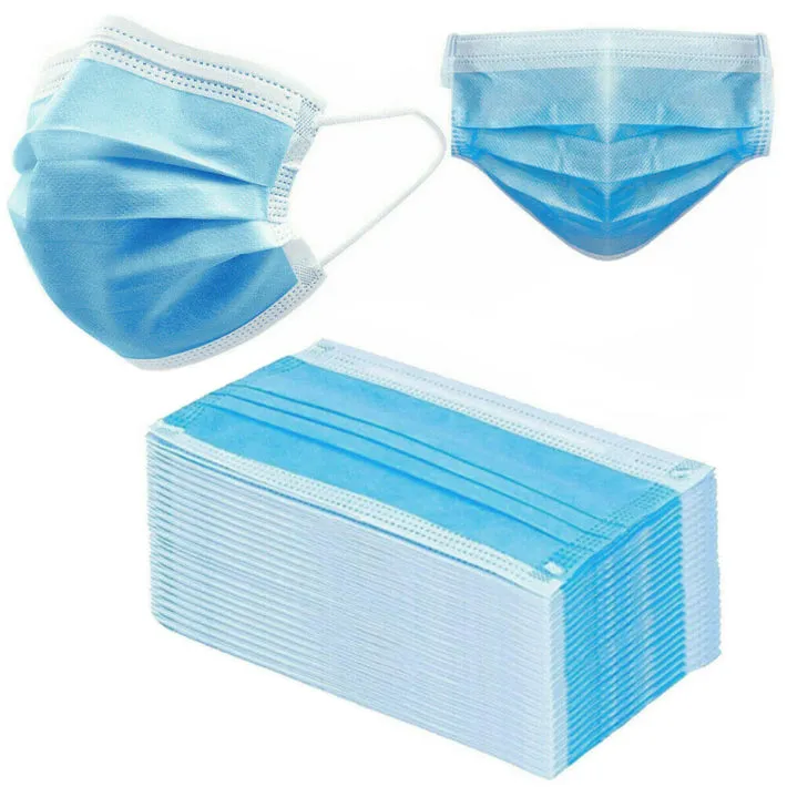 Disposable 3 Layers Protective Face Mask Mouth Cover