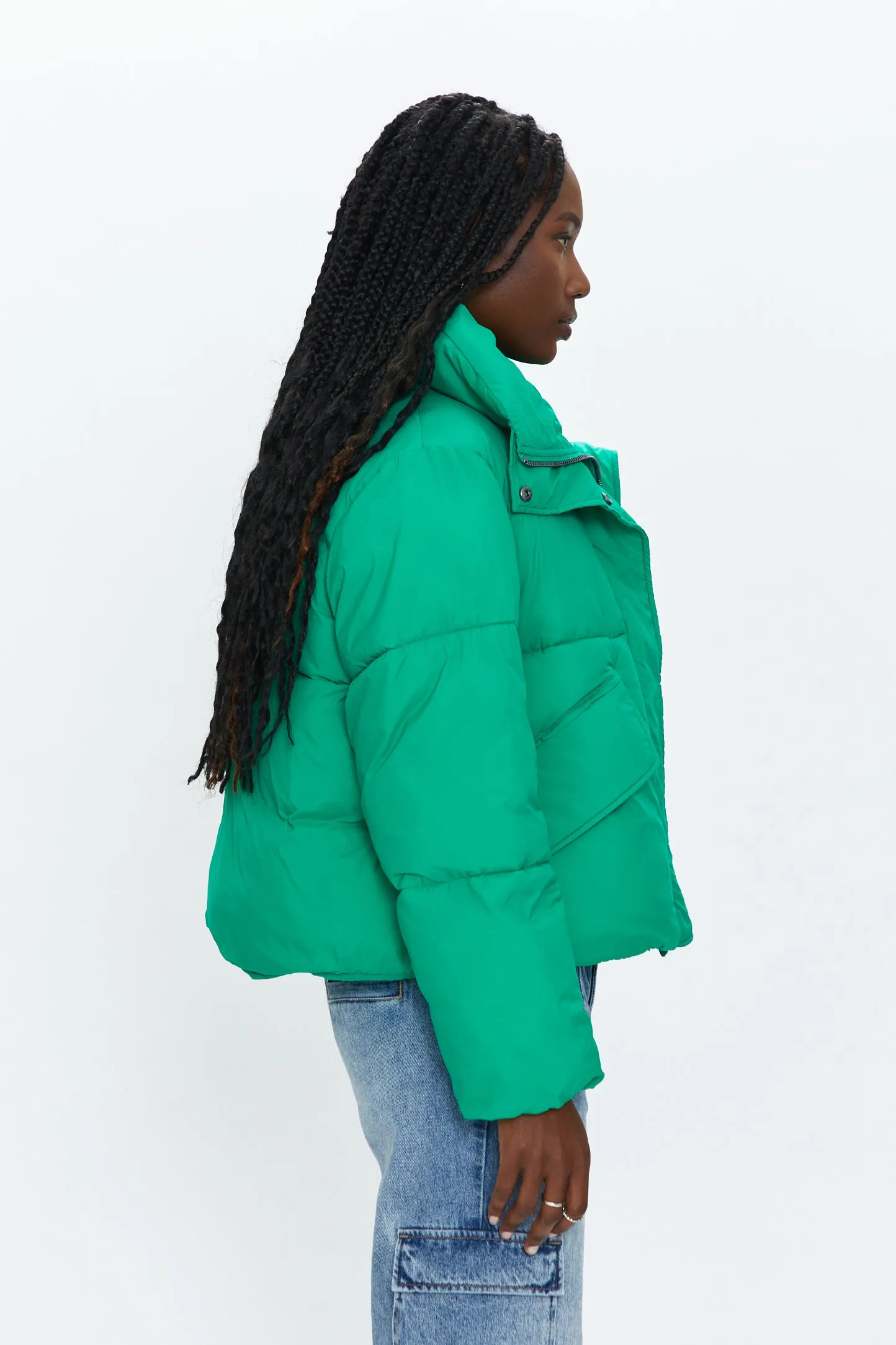 Donovan Swing Puffer Jacket - Evergreen