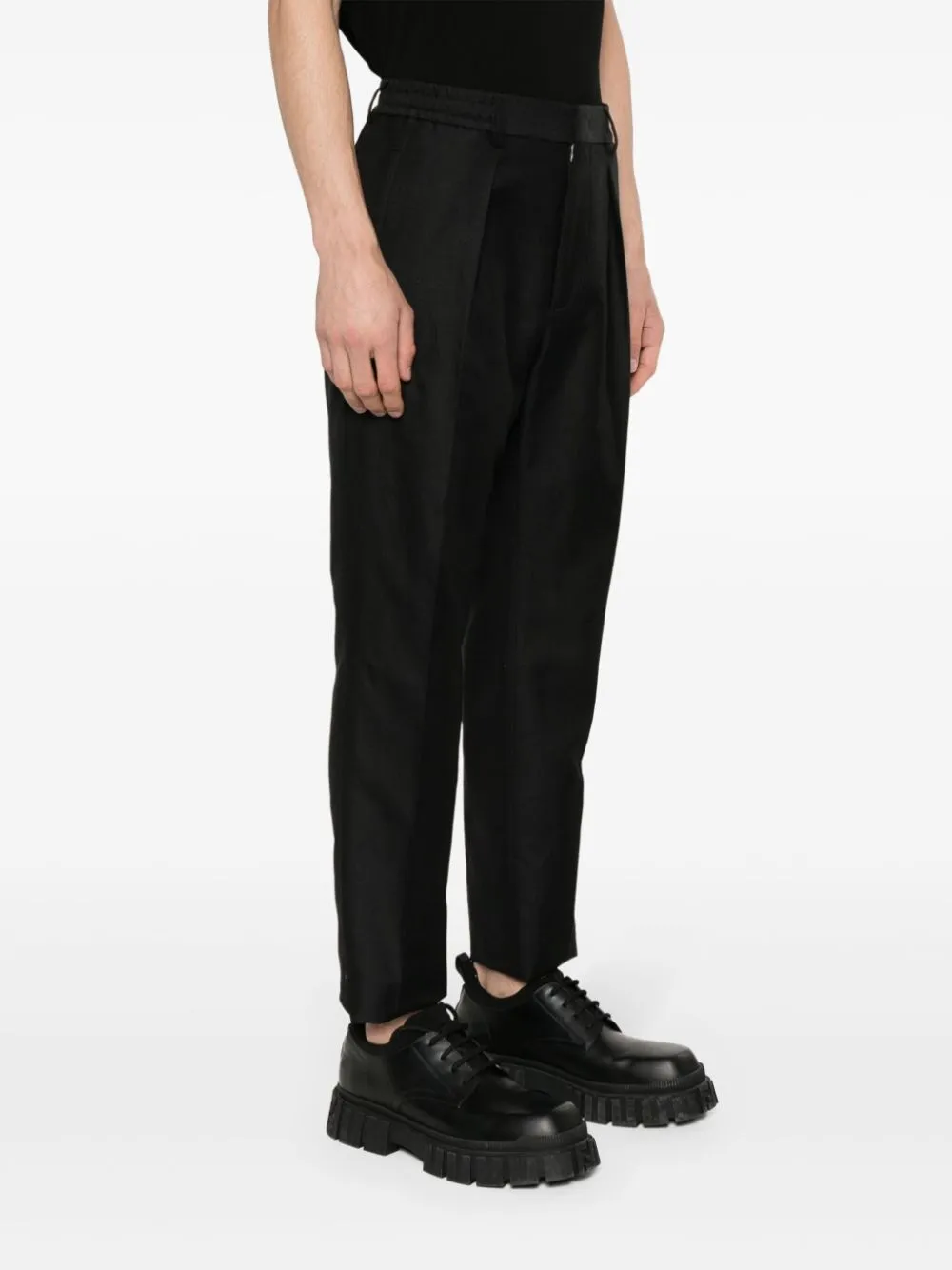 FENDI Slim Fit Trousers with Pleats for Women - SS24 Collection