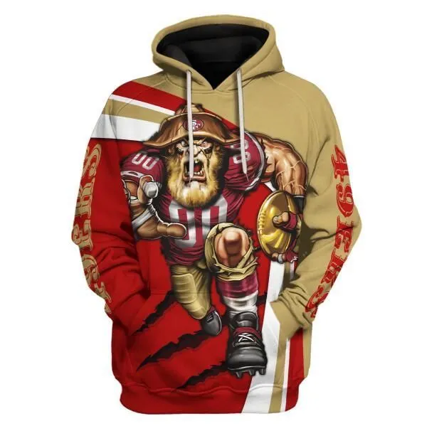 Gearhomie Personalized Unisex Tracksuit Hoodies San Francisco 49ers Football Team 3D Apparel