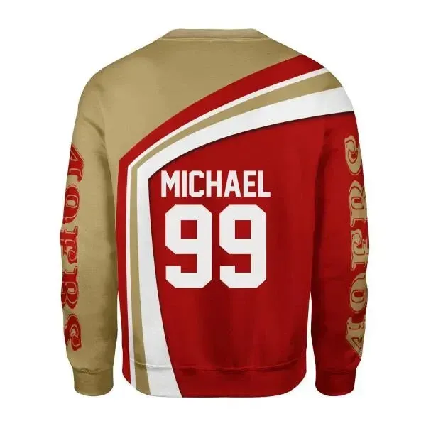 Gearhomie Personalized Unisex Tracksuit Hoodies San Francisco 49ers Football Team 3D Apparel