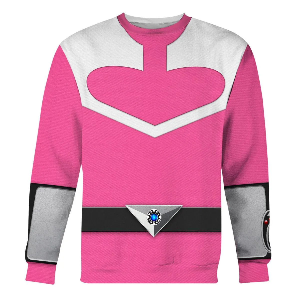 Gearhomie Power Rangers Time Force (2001) Pink Hoodies Sweatshirt T-shirt Hawaiian Tracksuit