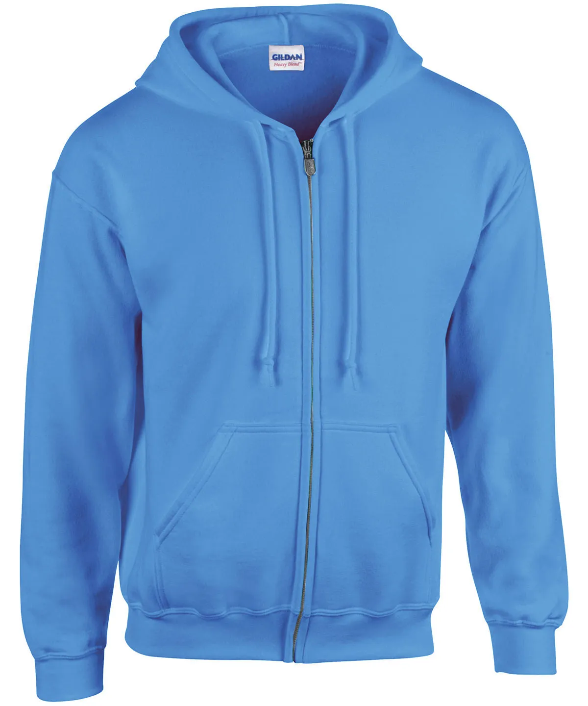 Heavy Blend  full zip hooded sweatshirt | Carolina Blue