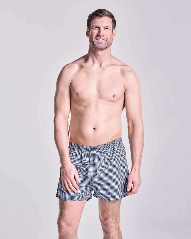 HJ Hall 2 Pack Pure Cotton Woven Boxers