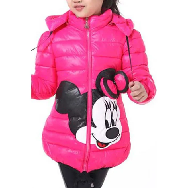 Kids Girls Striped Long Sleeve Warm Padded Jacket - C4499ZWKGJK