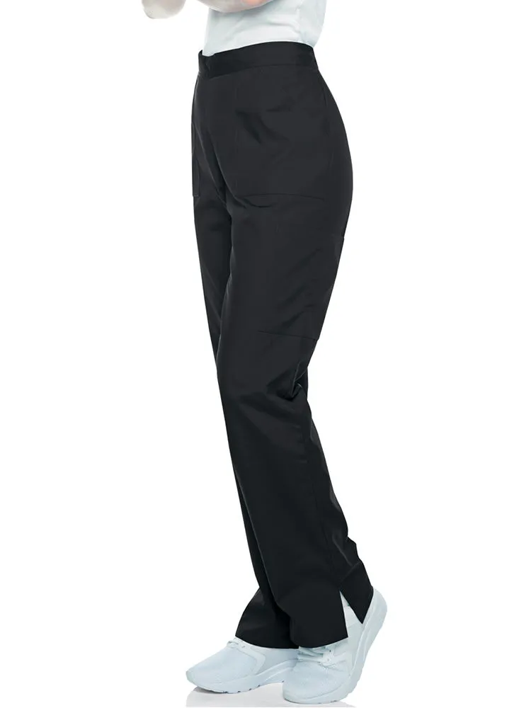 Landau ScrubZone Women's Straight Leg Cargo Pants | Black