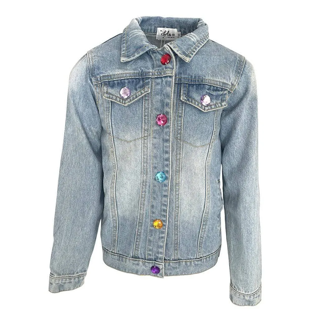 Light Bright Unicorn Denim Jacket