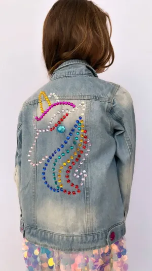 Light Bright Unicorn Denim Jacket