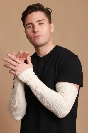 Men's 100% Organic Cotton  Knitted Arm Sleeve