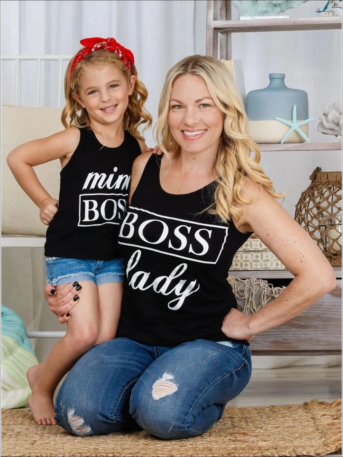 Mommy and Me Boss Besties Tank Top