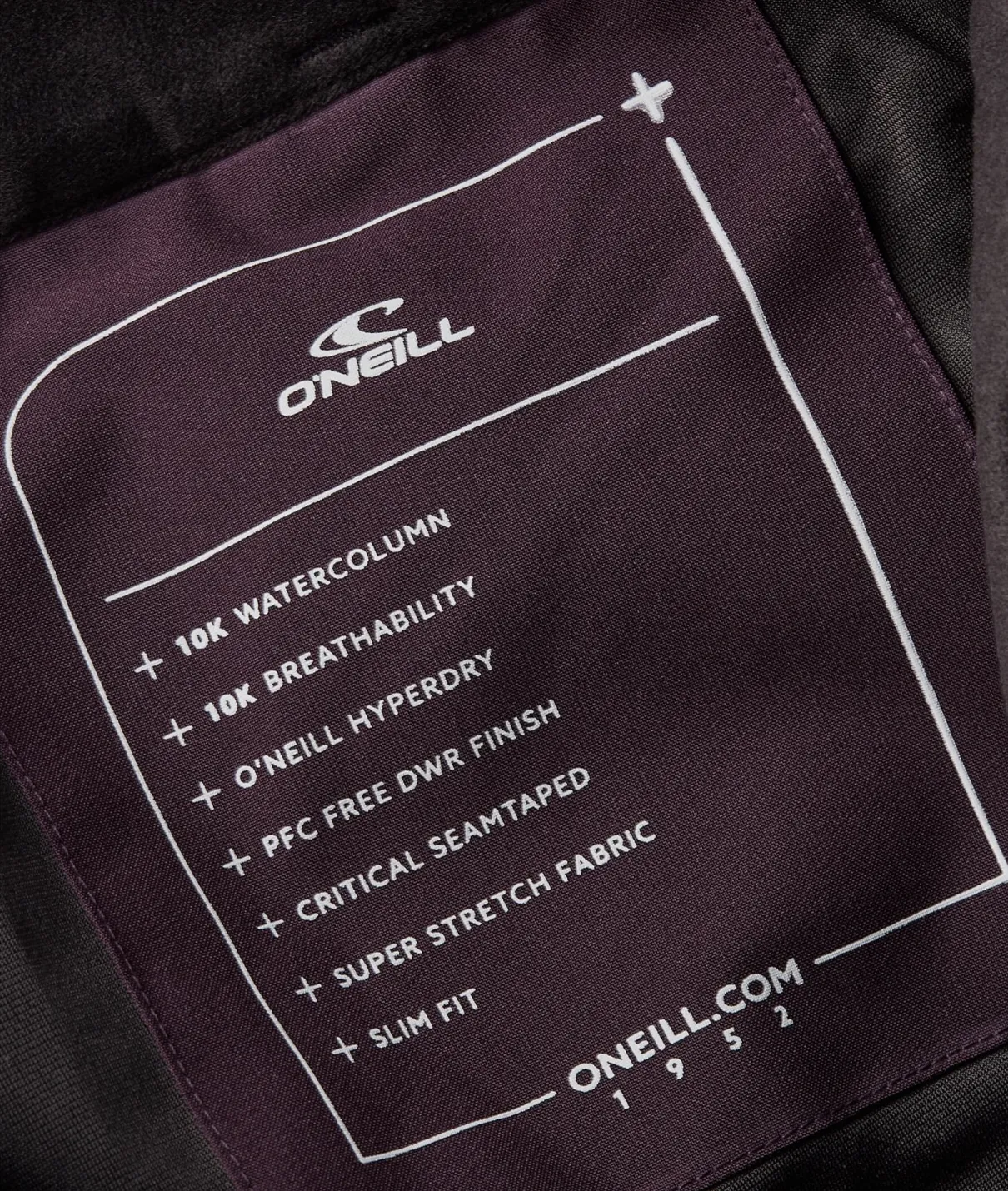 Oneill Star Slim Wmns Pant Midnight Plum