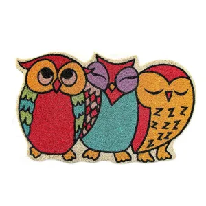 OnlyMat Owl Shape Coir Floor Mat