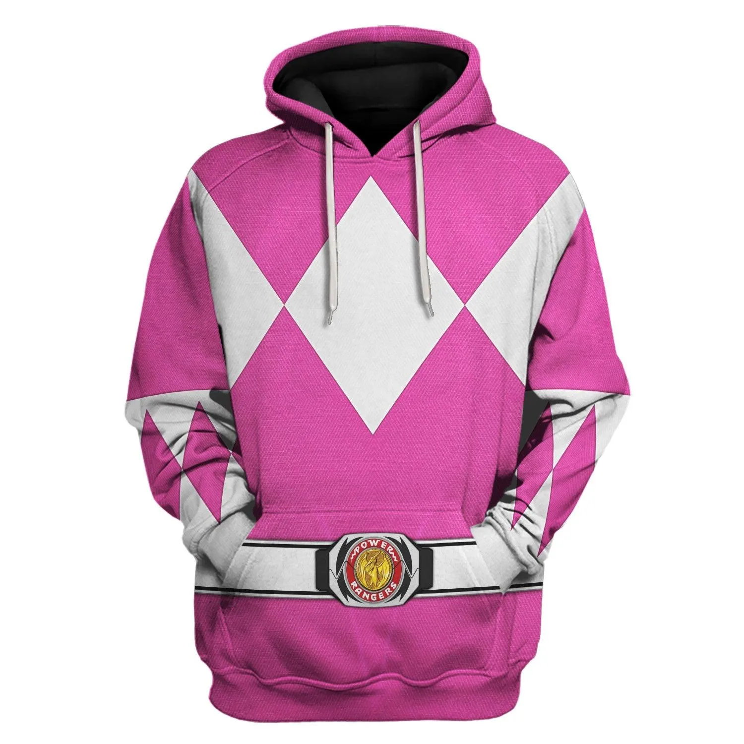 Pink Ranger Mighty Morphin Hoodies Sweatshirt T-shirt Hawaiian Tracksuit