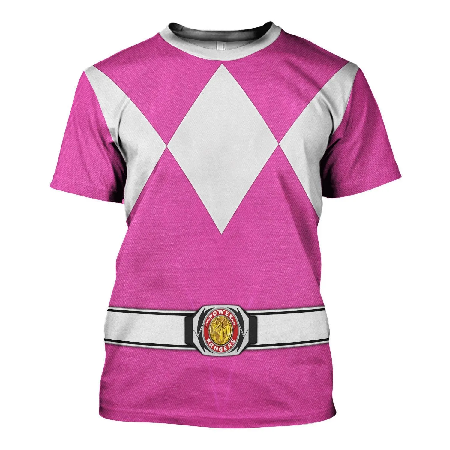 Pink Ranger Mighty Morphin Hoodies Sweatshirt T-shirt Hawaiian Tracksuit