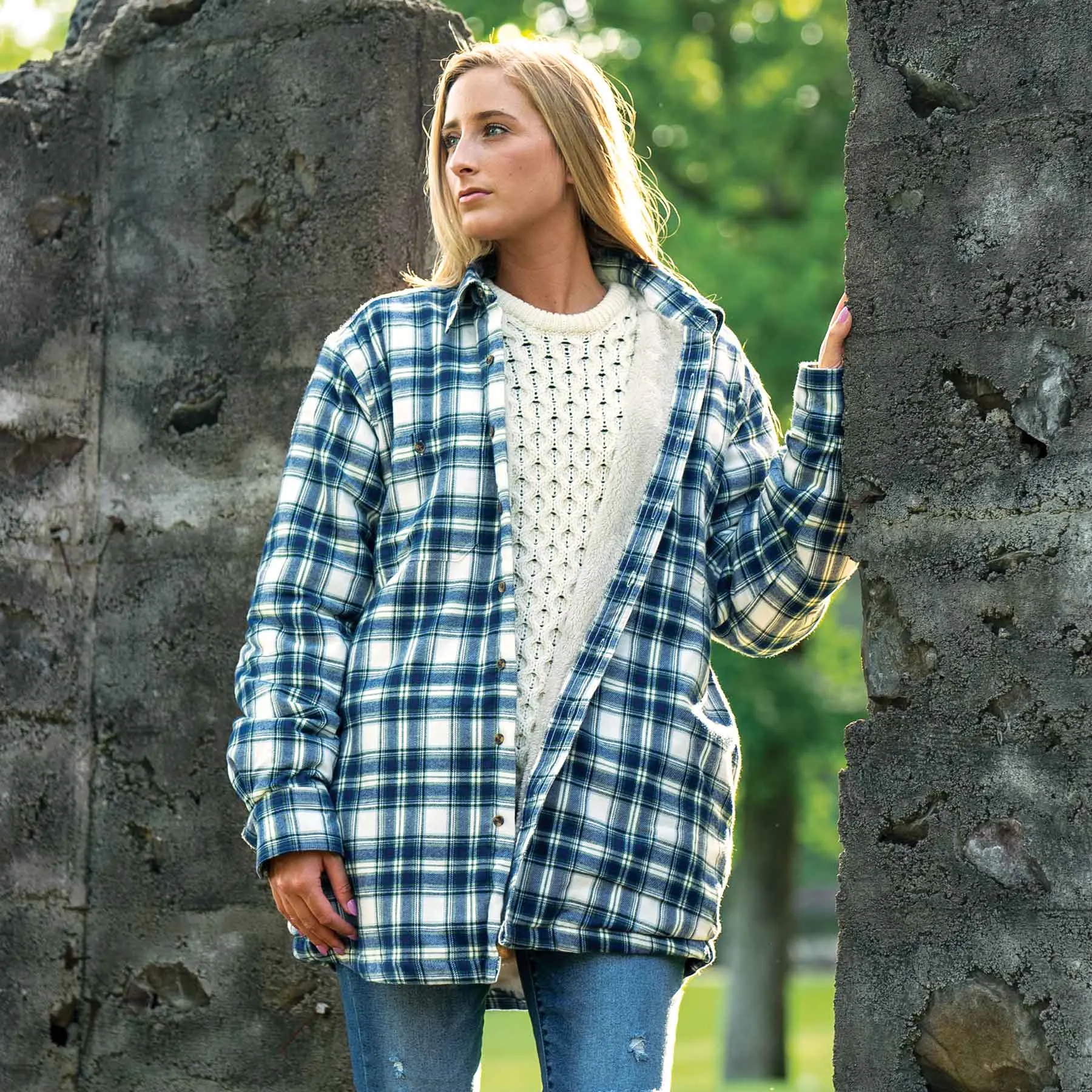 Plaid Fleece Lined Shirt