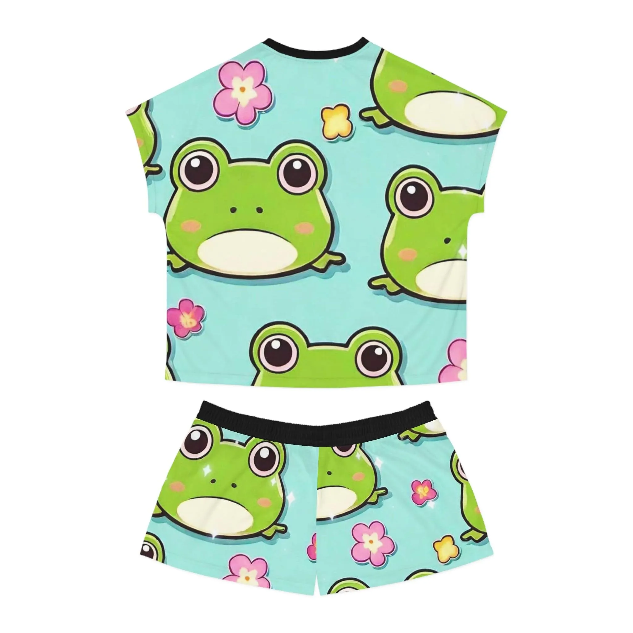 "Kawaii Love Frog" Women's Short Pajama Set