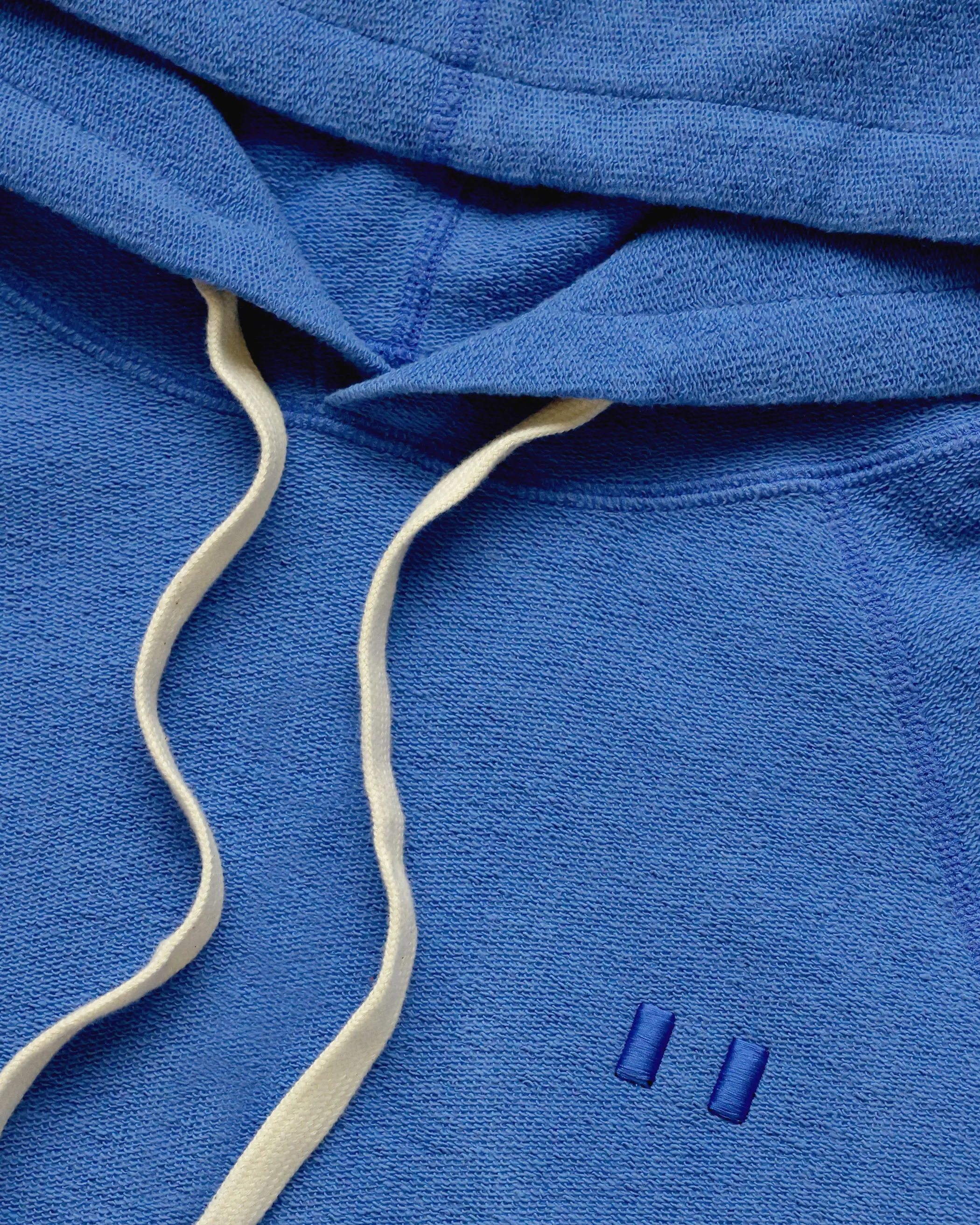 Reverse French Terry Hoodie Super Blue - Unisex