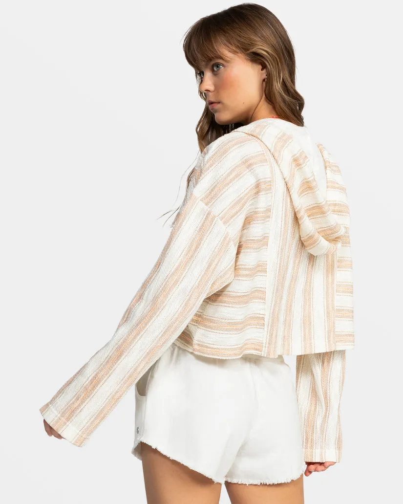 Roxy Todos Santos Poncho L/S Shirt-Egret Trailblazer