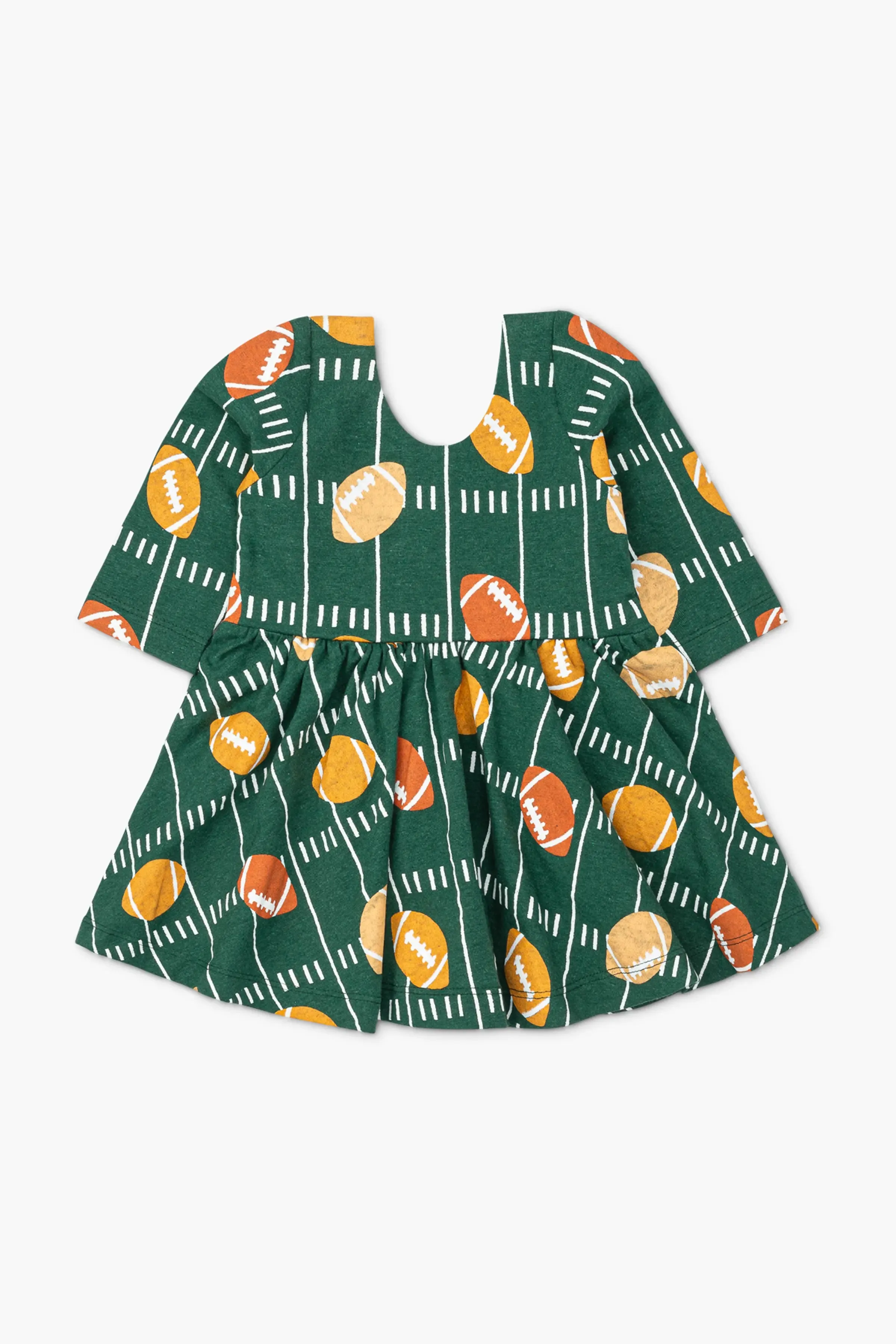 SALE - Long Sleeve Let's Dance Dress_Football Fun