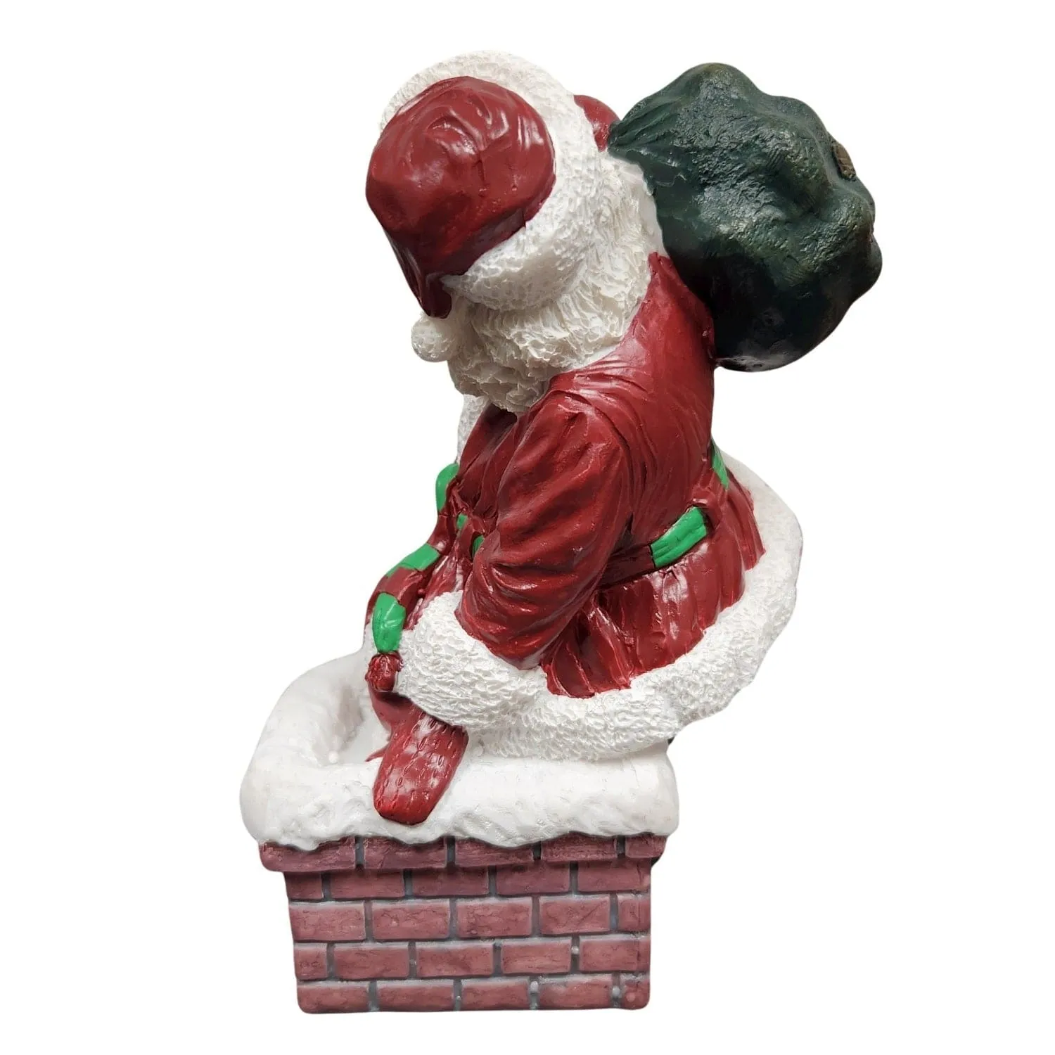 Santa Claus Climbs The Chimney Figurine