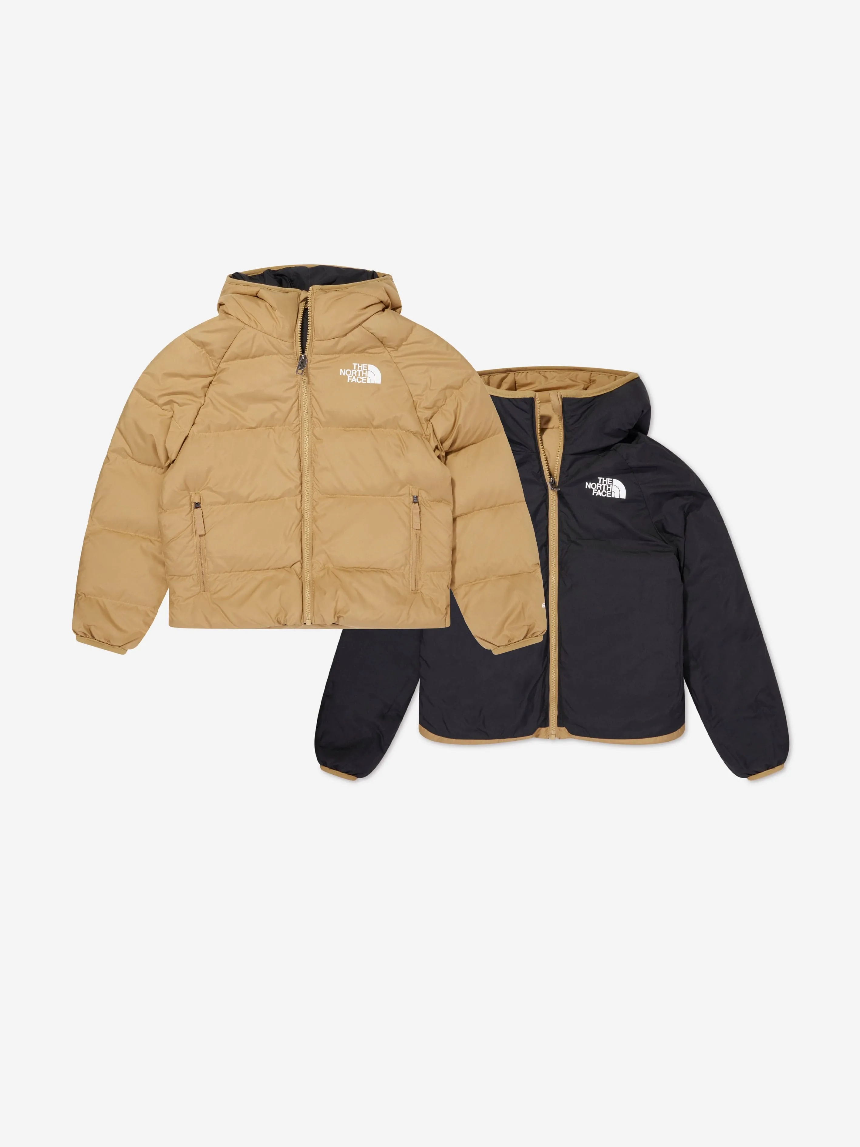 The North Face Boys Reversible Down Jacket in Beige