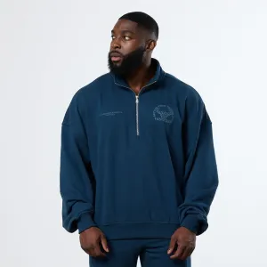 Vanquish Midnight Blue Unconquerable Strength Quarter Zip Sweater