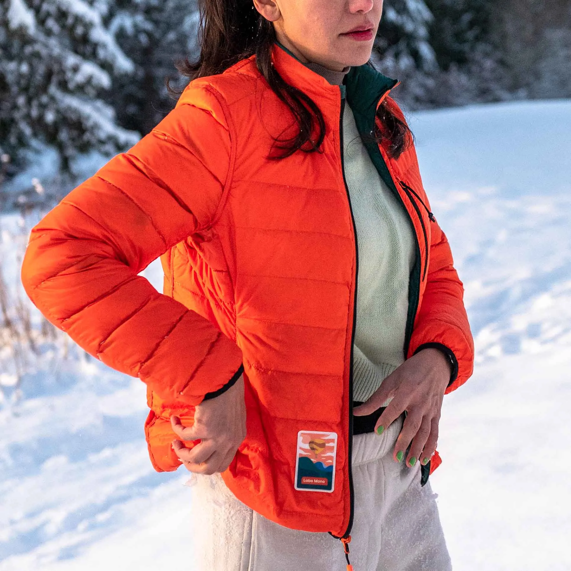 Women's Puffer-Puffer Jacket — Evergreen & Salamander