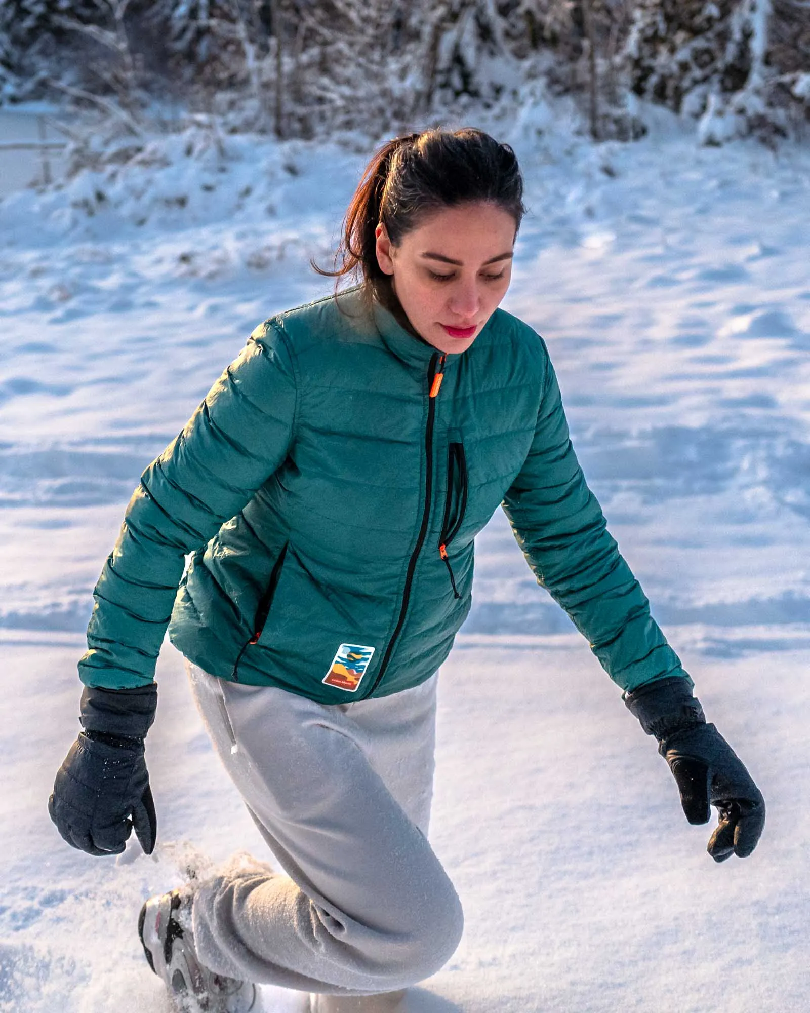 Women's Puffer-Puffer Jacket — Evergreen & Salamander